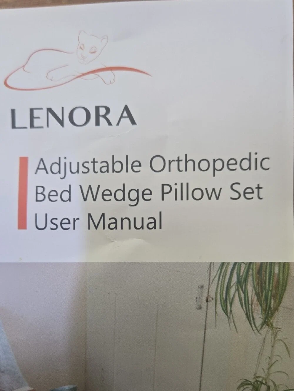 Lenora Adjustable Orthopedic Bed Wedge Pillow Set - White And Light Blue.